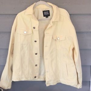 Urban Outfitters BDG Light Yellow Corduroy Jacket